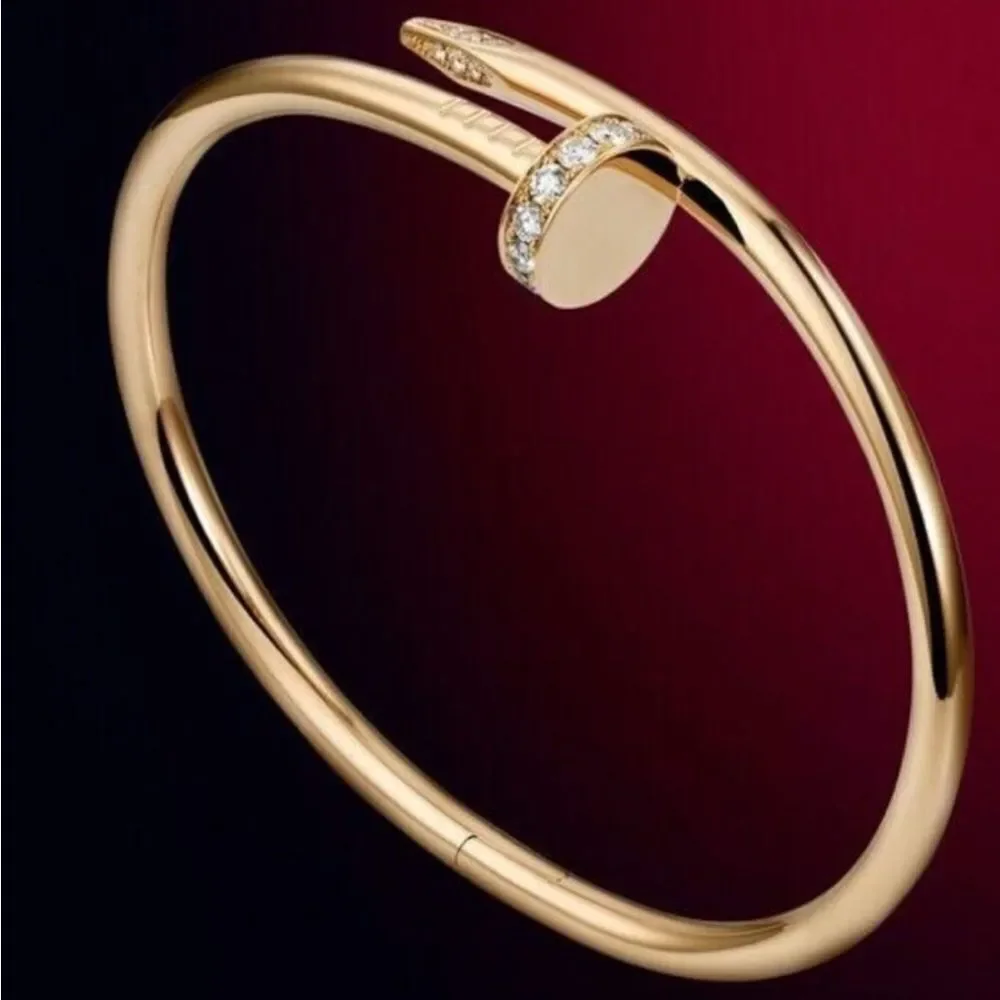 Rose gold bangle bracelet